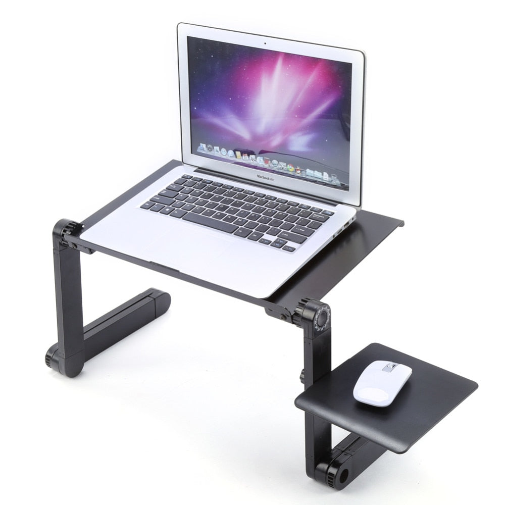 Ergonomic Folding Laptop Table Desk (Mouse Pad Included)