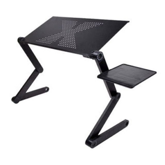 Portable foldable adjustable folding table for Laptop Desk Computer mesa para notebook Stand Tray For Sofa Bed Black - Handy Pandi